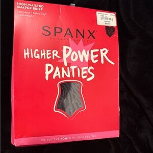 SPANX Red and Black Higher Power Panties Shapewear
